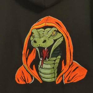 Maschinen Stickdatei - Schlange cool Color Lichteffekt 12-14*18cm Bild 6