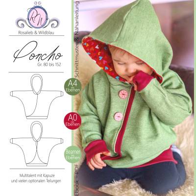 Ebook Poncho Gr. 80 bis 152
