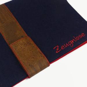 edle Zeugnismappe personalisiert, A4, Dokumentenmappe, Einschulung Junge, Geschenke zur Einschulung Bild 7