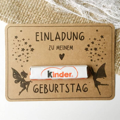 Einladung Kindergeburtstag Elfen Magie Zauber - Druckvorlage A4 PDF - mit Rückseite - Digitale Datei