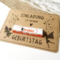 Einladung Kindergeburtstag Elfen Magie Zauber - Druckvorlage A4 PDF - mit Rückseite - Digitale Datei Bild 2