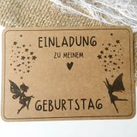 Einladung Kindergeburtstag Elfen Magie Zauber - Druckvorlage A4 PDF - mit Rückseite - Digitale Datei Bild 3