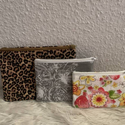 Stickdatei Tasche mit Reißverschluss – In the Hoop Set 917 Kosmetiktasche von Design-by-Jasmina