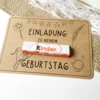 Einladung Kindergeburtstag Zauberer Magie Zauberschule - Druckvorlage A4 PDF - mit Rückseite - Digitale Datei Bild 2