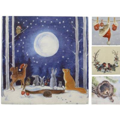 Serviettenset für Serviettentechnik und Decoupage, Winter 3