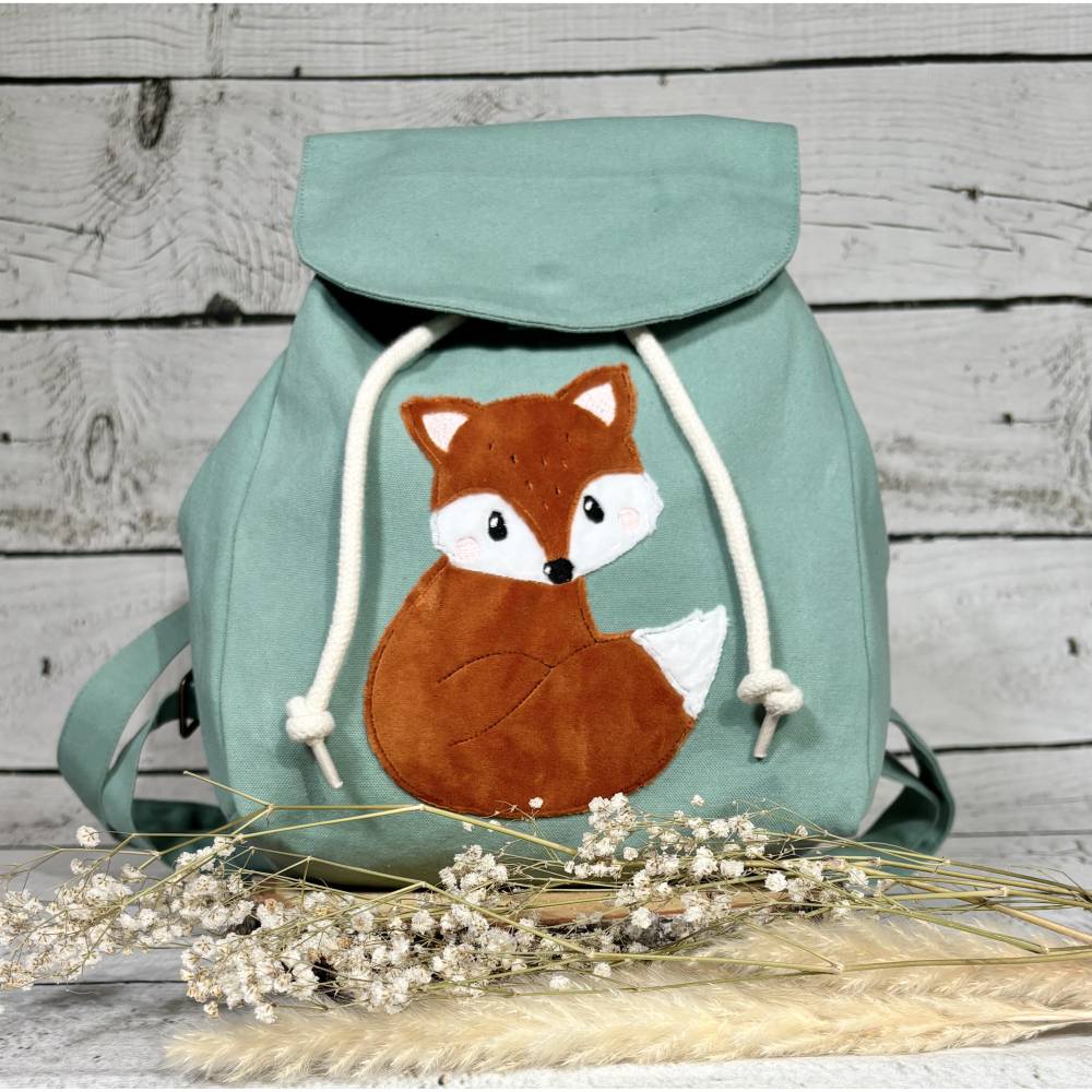 Kindergartenrucksack Fuchs Kindergarten personalisiert - Main Image