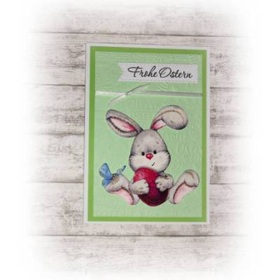 Karte zu Ostern | Osterkarte | Osterhase | Frohe Ostern  HANDMADE