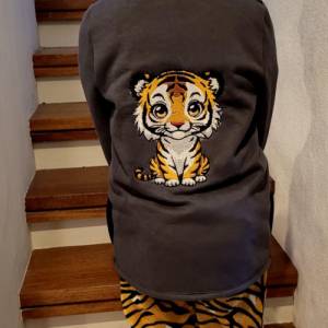 Maschinen Stickdatei - Tiger niedlich 15-16x26cm, 20x17cm Bild 5