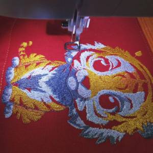 Maschinen Stickdatei - Tiger niedlich 15-16x26cm, 20x17cm Bild 6