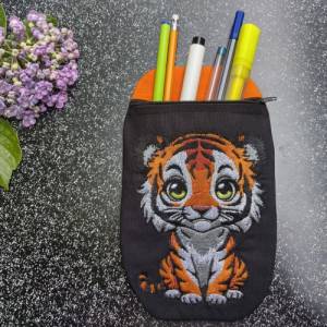 Maschinen Stickdatei - Tiger niedlich 15-16x26cm, 20x17cm Bild 9
