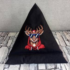 Maschinen Stickdatei Rudolph cool Color Lichteffekt 12-14x18cm – Rentier Weihnachten Hoodie Bild 8