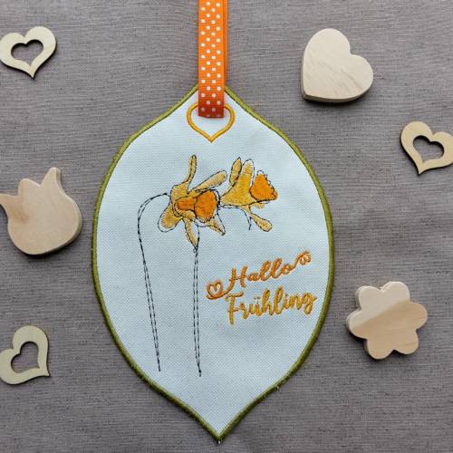 Stickdatei Osterglocken 13x18