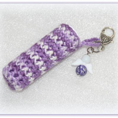 1 Schlüsselanhänger für den Lippenpflegestift, Lippenstiftetui mit Engelchen