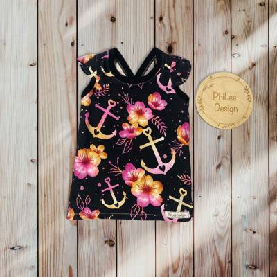 Sommer Top/ Gr.98-104/ Shirt/ maritim/ Anker