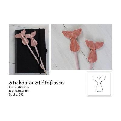 Stickdatei Stiftflosse