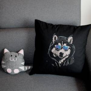 Maschinen Stickdatei - Husky cool Lichteffekt 12-14*18cm Bild 8