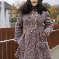 Lennja Damenmantel Schnittmuster – Eleganz & Vielseitigkeit in Größen 34-54 | Mit abnehmbarer Kapuze und Futter Bild 2