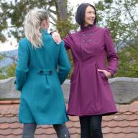 Lennja Damenmantel Schnittmuster – Eleganz & Vielseitigkeit in Größen 34-54 | Mit abnehmbarer Kapuze und Futter Bild 3