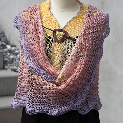 Häkeltuch Halbrund Soley