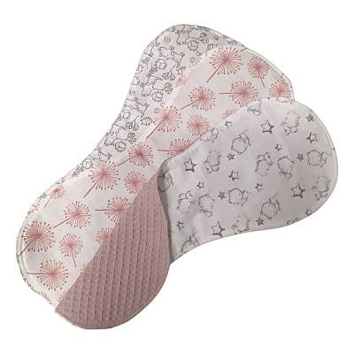 Spucktuch, Schulterspucktuch 3er Set rosa