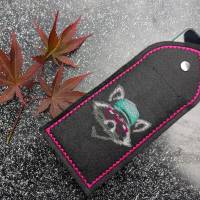 Maschinen Stickdatei - Waschbär cool Color Lichteffekt 18*18cm bzw. 20*20cm Bild 10