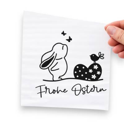 Bügelbild für Ostern - mit Osterhase und Ostereiern // DIY Osterdeko & Geschenke selbst gestalten