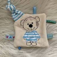 Stickdatei Doodle Teddy Bär Boy – 3-teiliges ITH Set 731 für Kuscheltier & Schnullertuch Applikation Bild 3