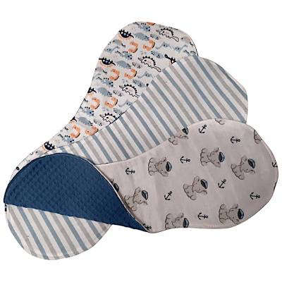 Spucktuch, Schulterspucktuch 3er Set blau