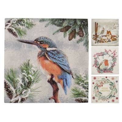 Serviettenset für Serviettentechnik und Decoupage, Winter 4