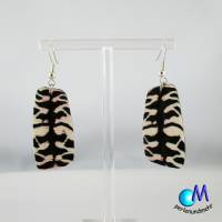 PDF Tutorial Zebra Ohrhänger aus einer Zebra Cane ( Musterrolle) Polymer Clay Bild 4