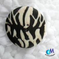 PDF Tutorial Zebra Ohrhänger aus einer Zebra Cane ( Musterrolle) Polymer Clay Bild 6