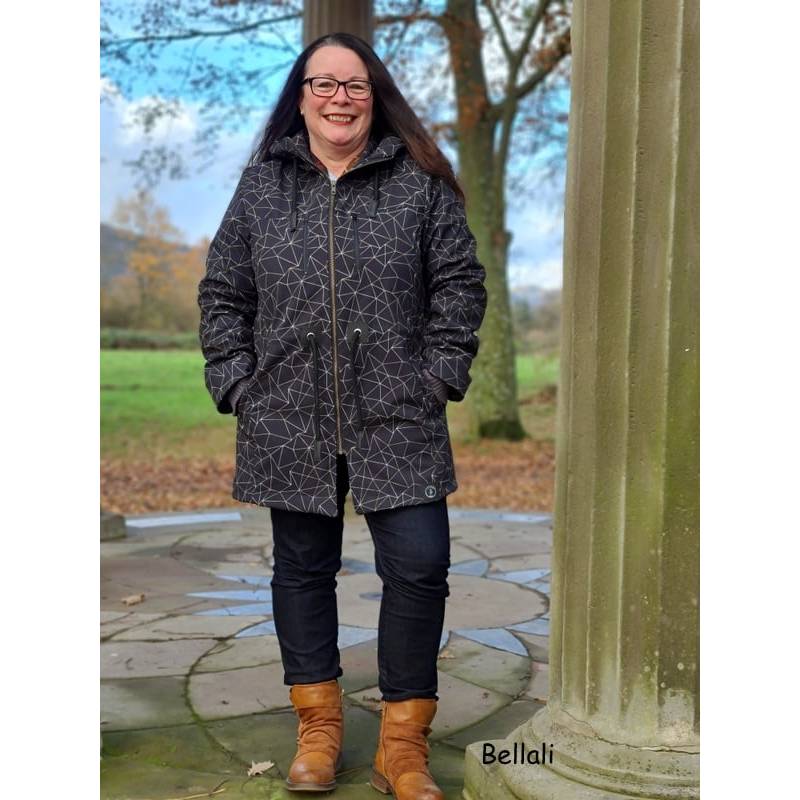 Damenmantel Damen Wintermantel Gr 54 Schwarzer Damen-Wintermantel