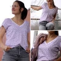 Basic Shirt Lio V-Ausschnitt Gr.34-54 inkl. Ebenen Bild 1