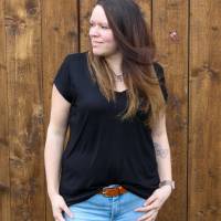 Basic Shirt Lio V-Ausschnitt Gr.34-54 inkl. Ebenen Bild 4