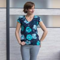 Basic Shirt Lio V-Ausschnitt Gr.34-54 inkl. Ebenen Bild 7