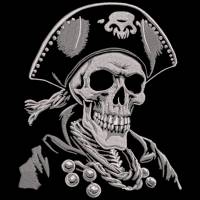 Totenkopf Pirat Lichteffekt 14x14 bwz. 15x15cm Bild 1