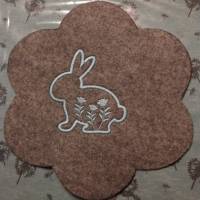 Stickdatei - Hase mit Blumen Ostern Frühling 3 Größen Bild 3
