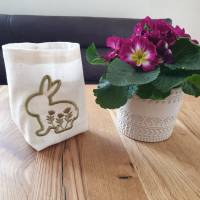 Stickdatei - Hase mit Blumen Ostern Frühling 3 Größen Bild 6