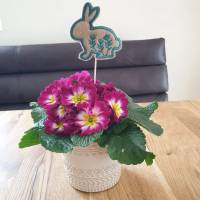 Stickdatei - Hase mit Blumen Ostern Frühling 3 Größen Bild 7