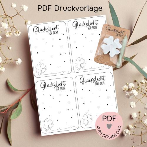 Digitale Datei, PDF-Druckvorlage Karten 