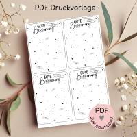 Digitale Datei, PDF-Druckvorlage Karten 