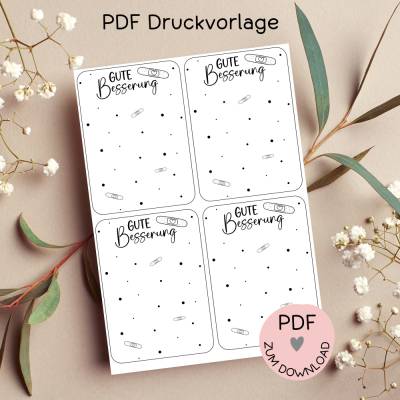 Digitale Datei, PDF-Druckvorlage Karten 