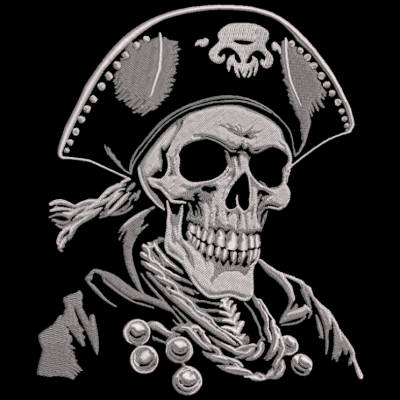 Totenkopf Pirat Lichteffekt 20x26-30cm, 21*40cm EXP