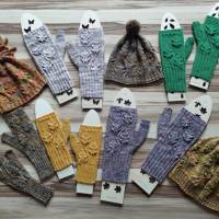 Fingerlose Handstulpen Wilderness of Nature Eichenblätter | Strickanleitung Bild 6