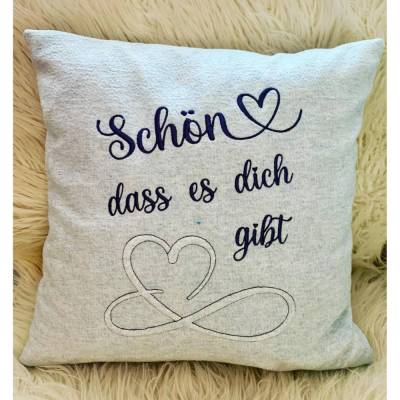 Stickdatei Schön dass es dich gibt mit Trapunto Herz – 3D Stickschaum Set 982 für liebevolle Designs