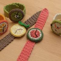 Häkelanleitung Armbanduhren 