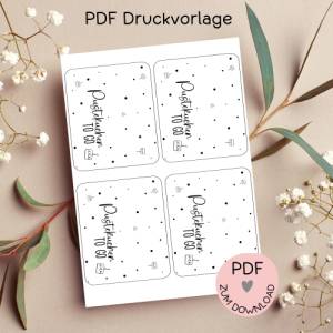 Digitale Datei, PDF-Druckvorlage Tütenklappe 