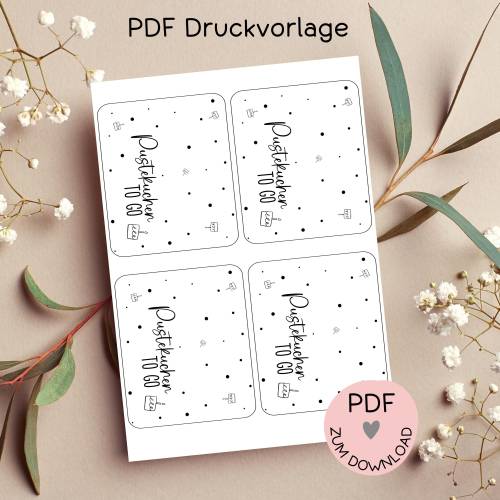 Digitale Datei, PDF-Druckvorlage Tütenklappe 