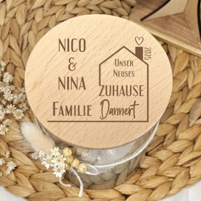 Personalisiertes Geschenk zum Richtfest Haus Bauherr 2025 Bauherrin 2025