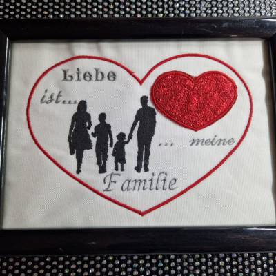 Blanko Mugrug Herz 20x20 Rahmengröße